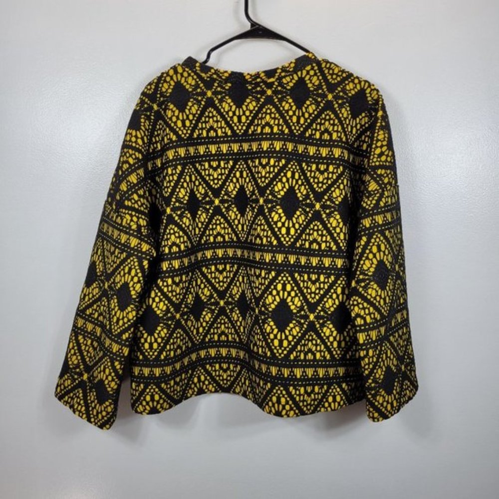 Zara  Eyelet Lace Cut Long Sleeve Sweater Top
